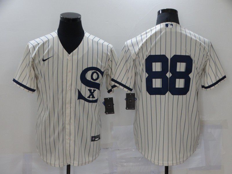 Men Chicago White Sox #88 No Name Cream stripe Dream version Game Nike 2021 MLB Jerseys->chicago white sox->MLB Jersey